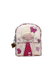 Kelebekli Kız Temalı M Çocuk Okul Çantası